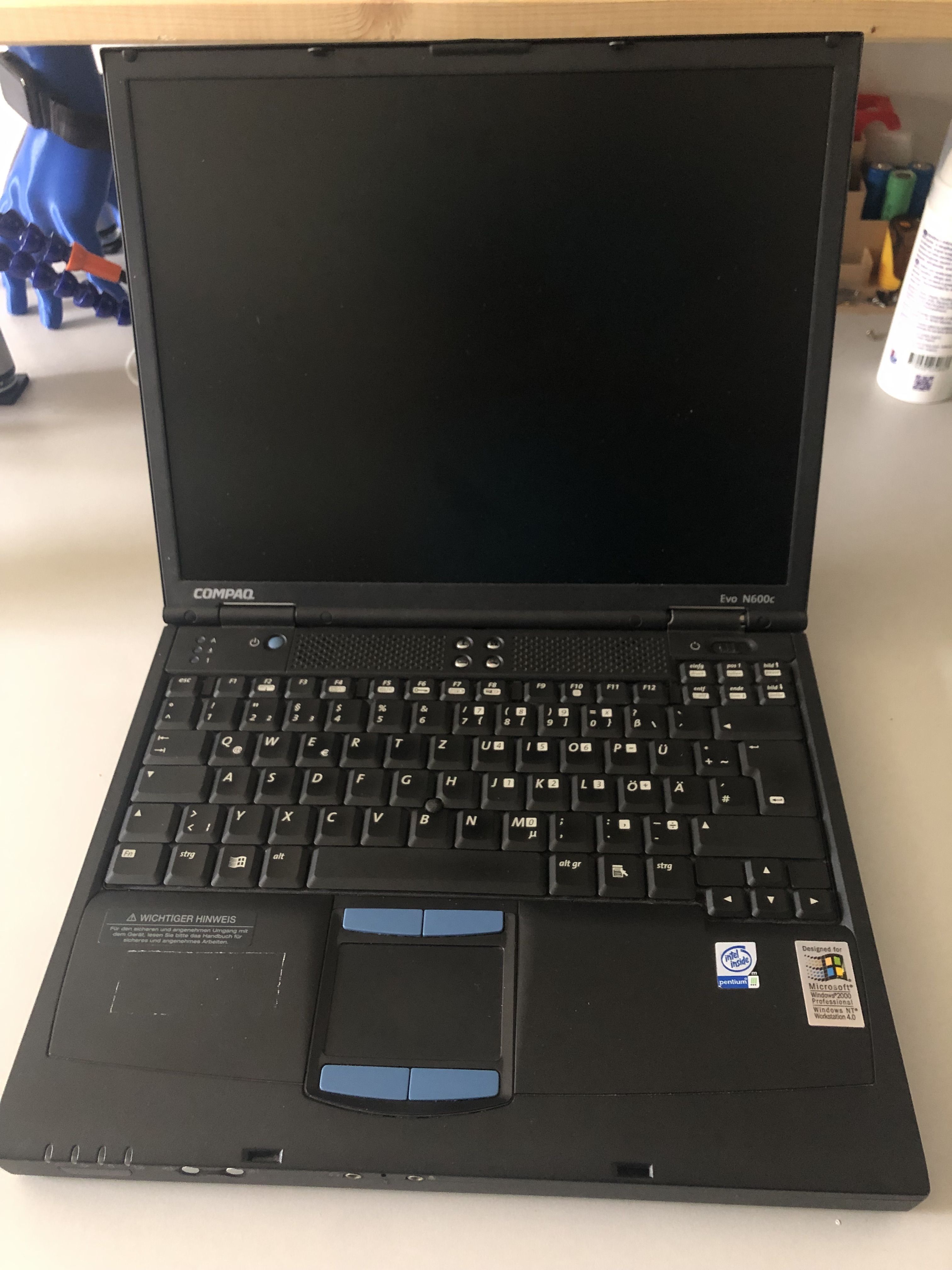 Windowsデスクトップ COMPAQ Evo Desktop D300 Win2000 Pro Vintage Retro Windows 2000 Compaq DeskPro Pentium III 866mhz